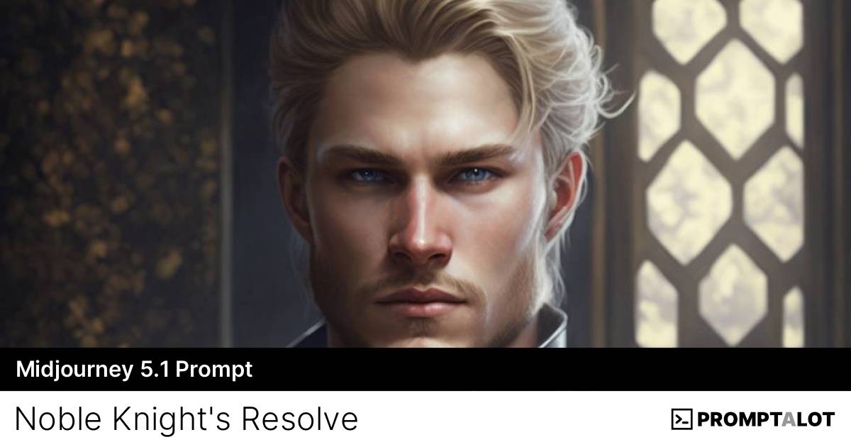"Noble Knight's Resolve" Midjourney 5.1 Prompt Promptalot