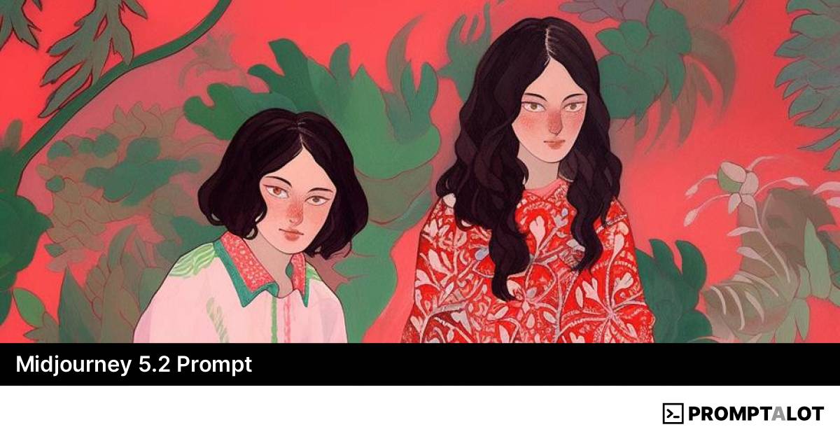 “Crimson Companions” Midjourney 5.2 Prompt – Promptalot