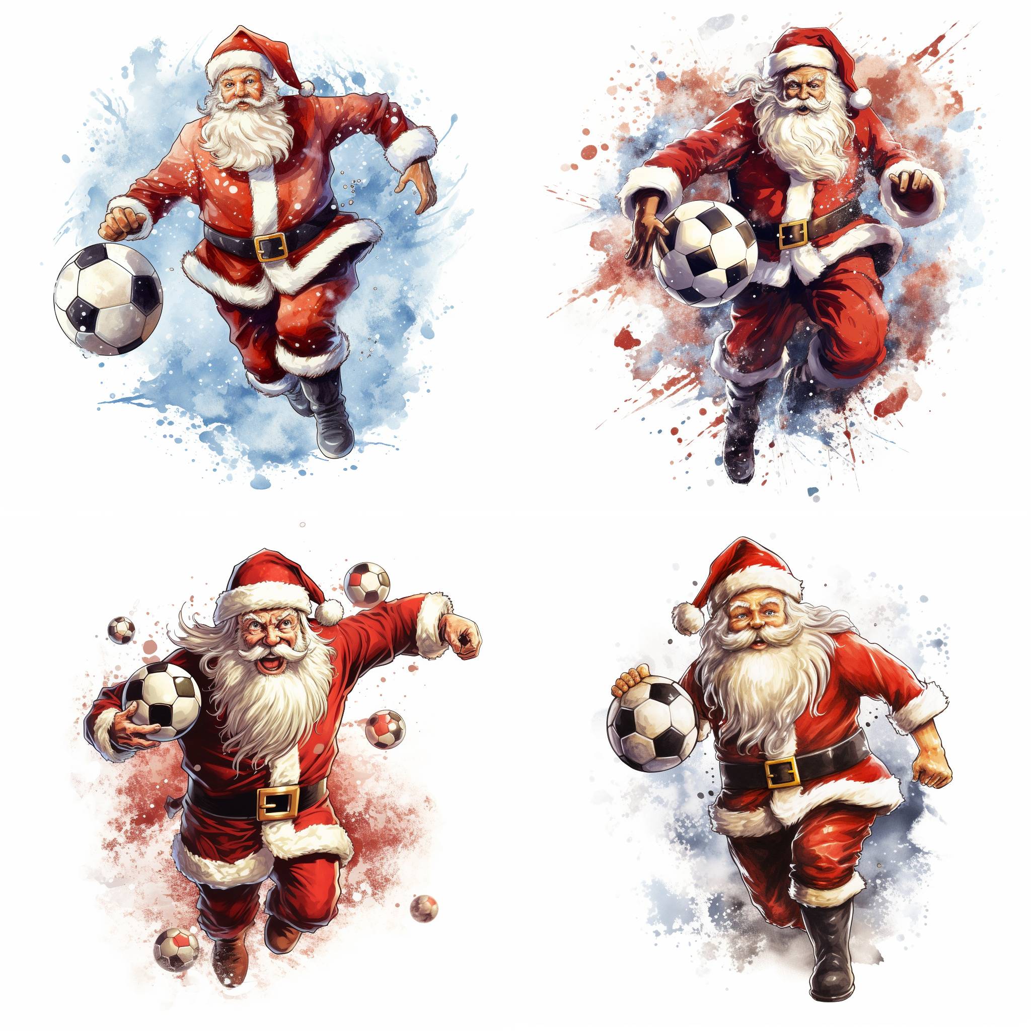 "Soccer Santa" Midjourney 5.2 Prompt Promptalot